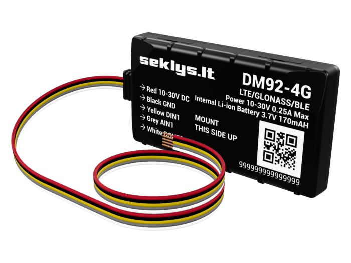 GPS seklys DM92-4G (vidinė baterija) - 2