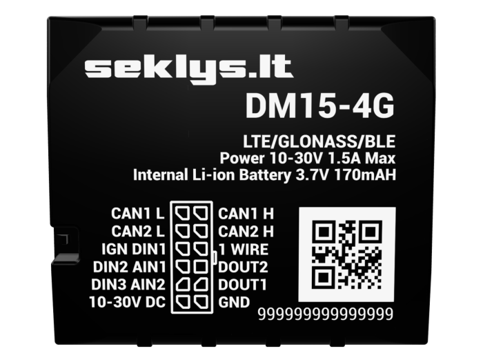 GPS seklys DM15-4G su CAN - 2
