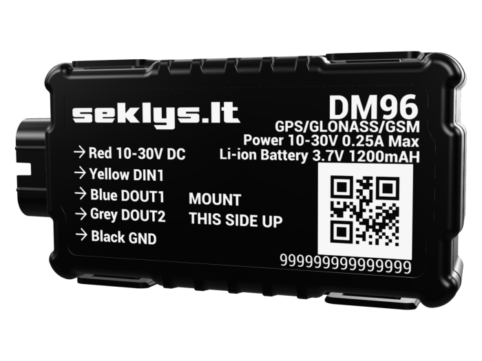 Vandeniui atsparus GPS seklys DM96 (talpi vidinė baterija) - 1